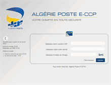 Tablet Screenshot of eccp.poste.dz