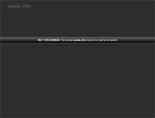 Tablet Screenshot of poste.info